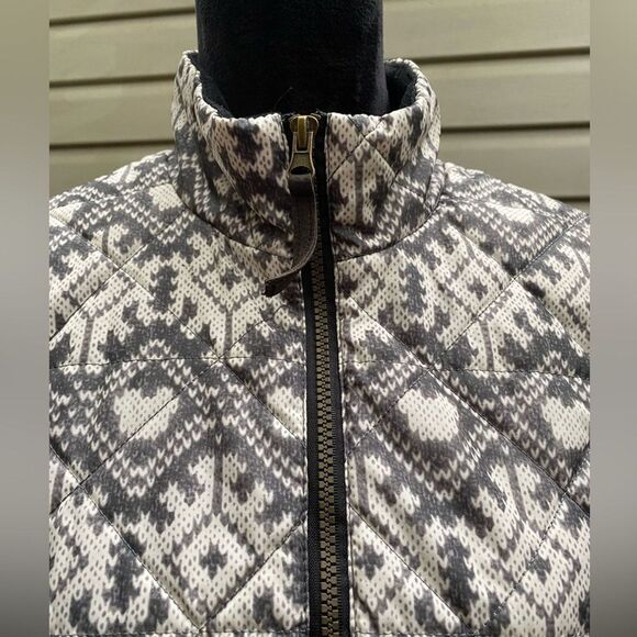 G.H. BASS & CO women’s puffer vest winter gorpcore Nordic fair isle size L EUC - Picture 5 of 16